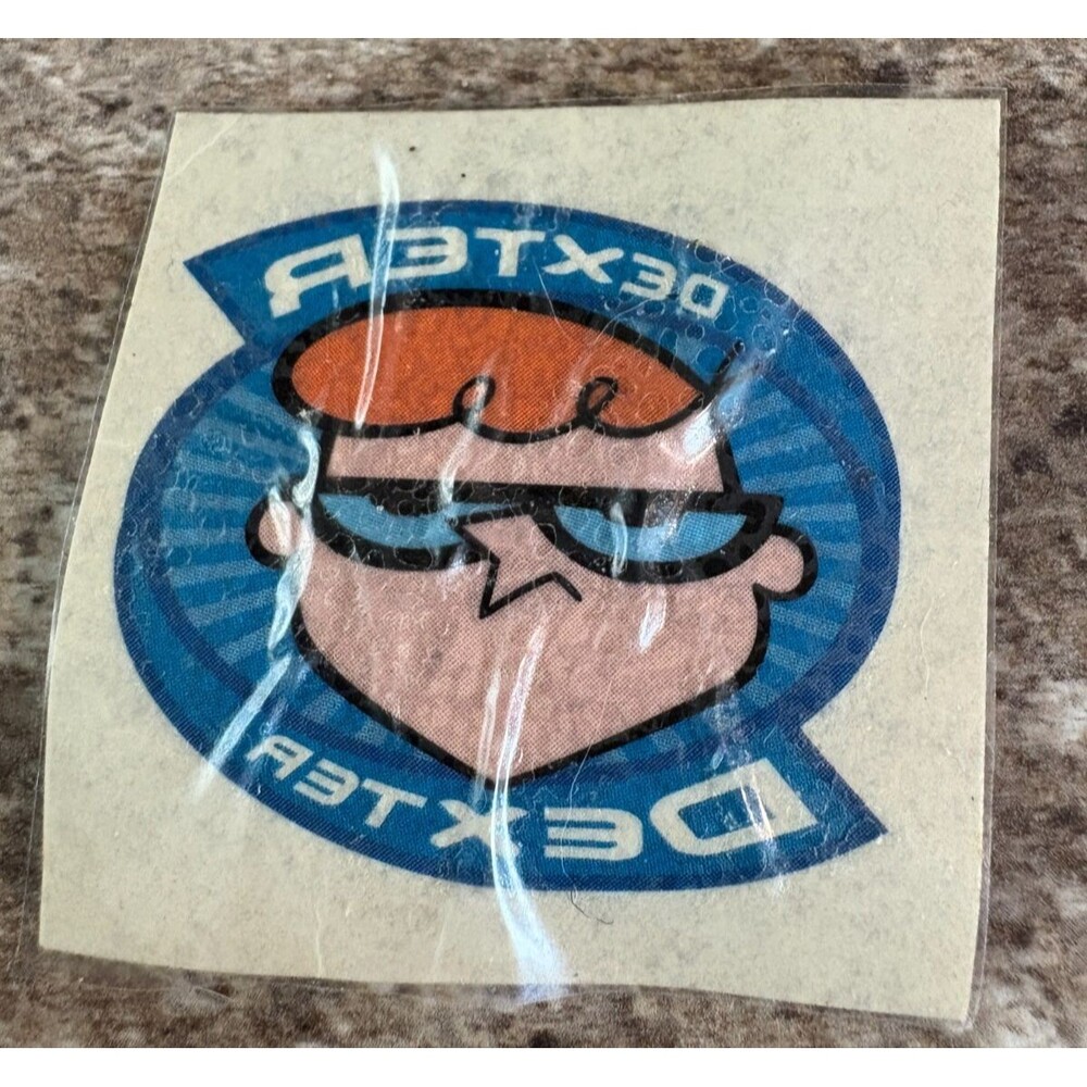 Dexter's Laboratory Temporary Tattoo Vintage 1990s USA Made